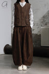 Aviva Jifei Xue single buckle vest SS23-SBCV-ACP bronze color PAJX3